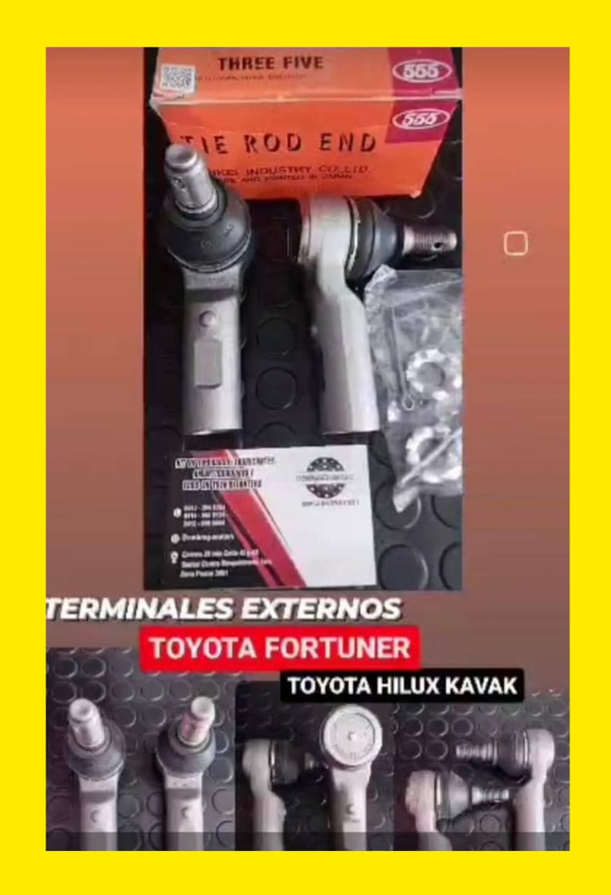 Terminales Externas, Toyota Fortuner, Toyota Hilux Kavak